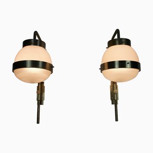 Delta Wandlampen von Sergio Mazza für Artemide, Italien, 1960er, 2er Set