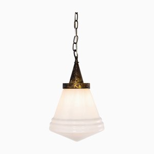 Vintage Opaline Pendant Lamp, 1950s