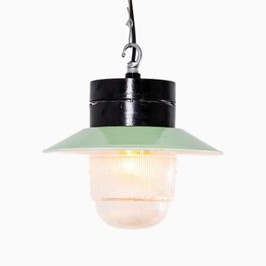 Industrial Bakelite Top Pendant Lamp, 1950s