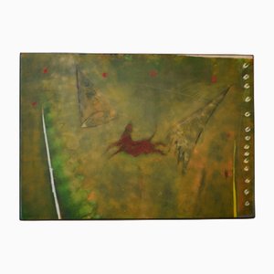 Gérard Bouvier, French Cave Painting, 1992, Oil on Canvas