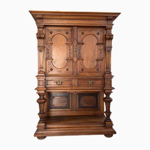 Antique Gründerzeit Column Sideboard