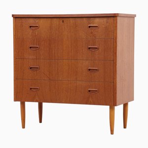 Cassettiera Mid-Century in teak, anni '60-'70