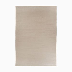 Textural Rug in Beige and Cream Striae by Rug&Kilim