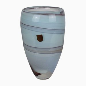 Bue Ruby Glass Vase, 1960s