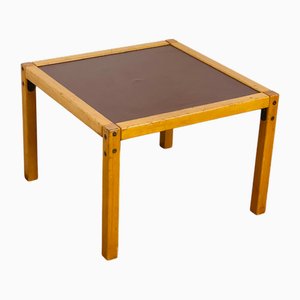 Vintage Couchtisch aus Buche & Vinyl von Flötotto, 1960er