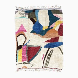 Tapis Mrirt en Laine Tissée à la Main, Maroc, 1990s