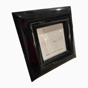 Modern Italian Black Lacquered Wood Picture Frame by Bussolari, 1990s