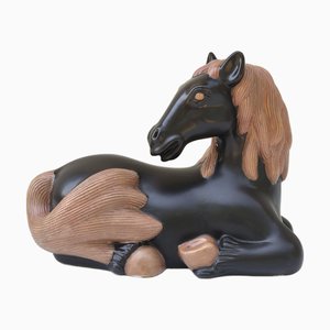 Caballo de cerámica de Giovanni Gariboldi para Richard Ginori, años 40