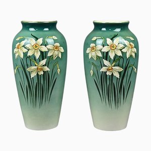 Vasi grandi Art Nouveau, metà XIX secolo, set di 2