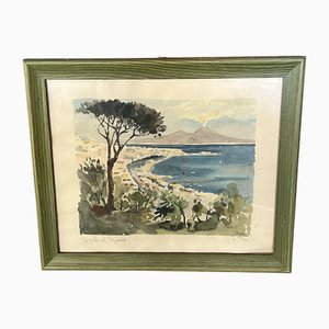 Herbelot, Napoli, anni '70, Litografia, Incorniciato