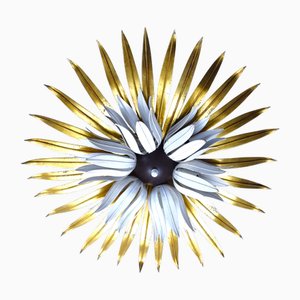 Große Palmette Deckenlampe, 1970er