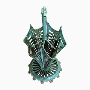 Enameled Cast Iron Umbrella Stand, 1920s