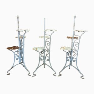 3-Tier Plant Stands, 1950s, Set of 3