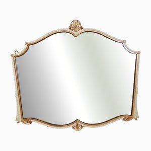 Grand Miroir Vintage avec Cadre Doré, 1960