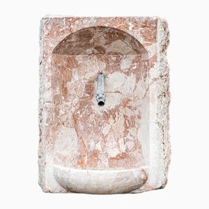 Wall Fountain in Reddish Marble