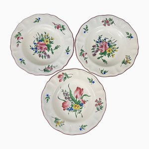 Réverbère Soup Plates from KG Lunéville, 1950s, Set of 3