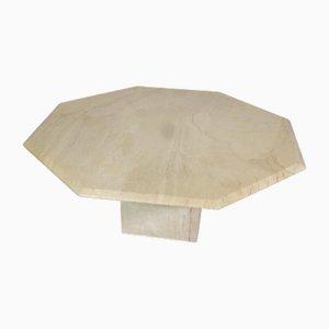 Vintage Italian Travertine Coffee Table, 1970s