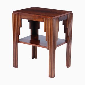 Art Deco Wolkenkratzer Tisch aus Palisander & Mahagoni, 1930