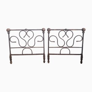 Wrought Iron Headboards, 1950s, Set of 2
