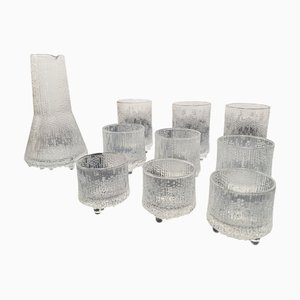 Set da collezione Ultima Thule attribuito a Tapio Wirkkala per Iittala, anni '60-'70, set di 10