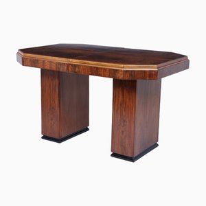 English Art Deco Extending Dining Table in Walnut, 1930