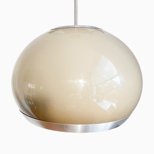 Mid-Century Space Age Mushroom Pendant Lamp attributed to Guzzini and Meblo, Italy, 1970s