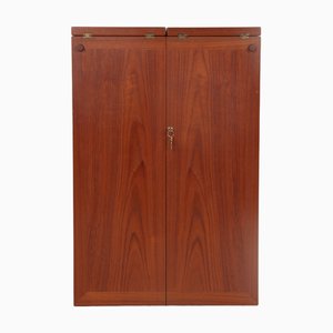 Vintage Captains Bar in Teak by Arne Wahl Iversen for Dyrlund, 1960s