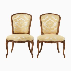 Antike Louis XV Beistellstühle, Frankreich, 1850er, 2er Set