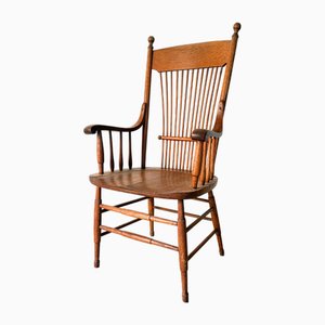 Antiker Arts and Crafts Stuhl mit Rückenlehne, 1900er