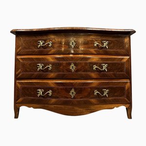 Louis XV Bombé Kommode aus Holz Intarsien, 1750