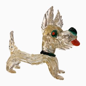 Italienische Vintage Figur aus mundgeblasenem Glas, 1960er