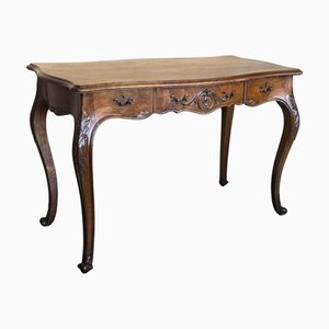 French Louis XV Style Writing Desk in Wood, 1920s