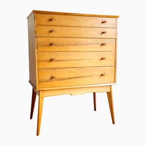 Mid-Century Modern Chest of Drawers in Walnut by Alfred Cox for Heals, 1960s