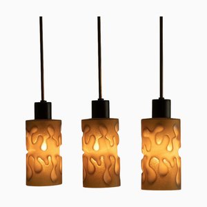 Czechoslovakian Pendant Lights from Napako, 1960s, Set of 3