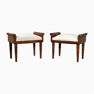 Fußhocker aus Eiche von Pierluigi Colli, 1940er, 2er Set