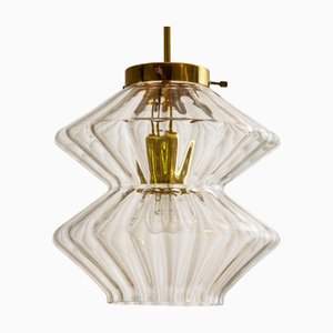 Lámpara colgante de Kamenický Šenov, años 70