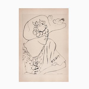 Matisse, Frau mit Hut, Original Lithographie, 1920