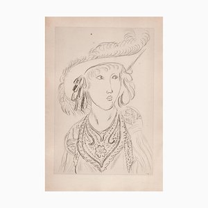 Matisse, Girl Wearing a Hat, Original Lithograph, 1920