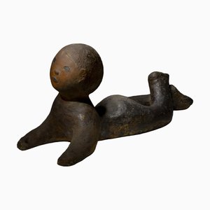 Statue de Jardin pour Tout-Petits en Céramique, Ex-Tchécoslovaquie, 1960s-70s