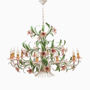 Florentinischer Kronleuchter mit 12 Leuchten, 1970er