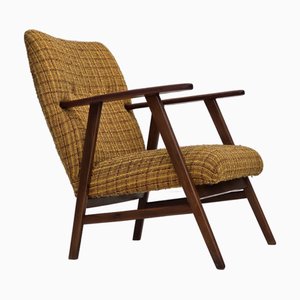 Vintage Danish Lounge Chair in Wool and Teak, 1960s