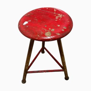 Sgabello vintage industriale nello stile di Robert Wagner, Germania, anni '30