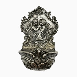 Fuente de agua bendita de plata de Helsingborg, Suecia, 1850-1880