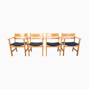 Armlehnstühle von Hans J. Wegner für GETAMA, 1960er, 4er Set