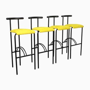 Postmoderne Barhocker, 1980er, 4er Set