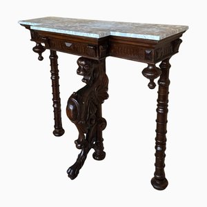 Antike italienische Renaissance Revival Büste mit geflügeltem Löwenkopf, 1900er