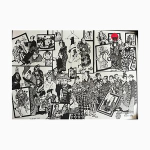 Nino Devdariani, Exhibition, 2023, Mixed Media on Paper