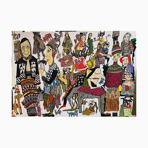 Nino Devdariani, Divorce, 2023, Mixed Media on Paper