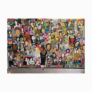 Nino Devdariani, Gen X, 2023, Mixed Media auf Papier