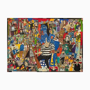 Nino Devdariani, Someone Else in Eyes, 2023, Mixed Media auf Papier